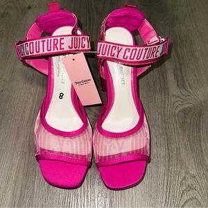 Juicy Couture Hot Pink Gramercy Barbie Y2K Platform Heel Womens Size 8